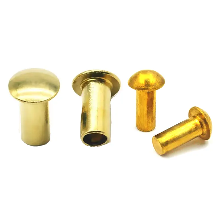 หมุดย้ำหัวเห็ดทองเหลือง